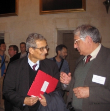 Ф.Т. Алескеров с Нобелевским лауреатом, профессором Гарвардского Университета (США) Амартьей Сеном